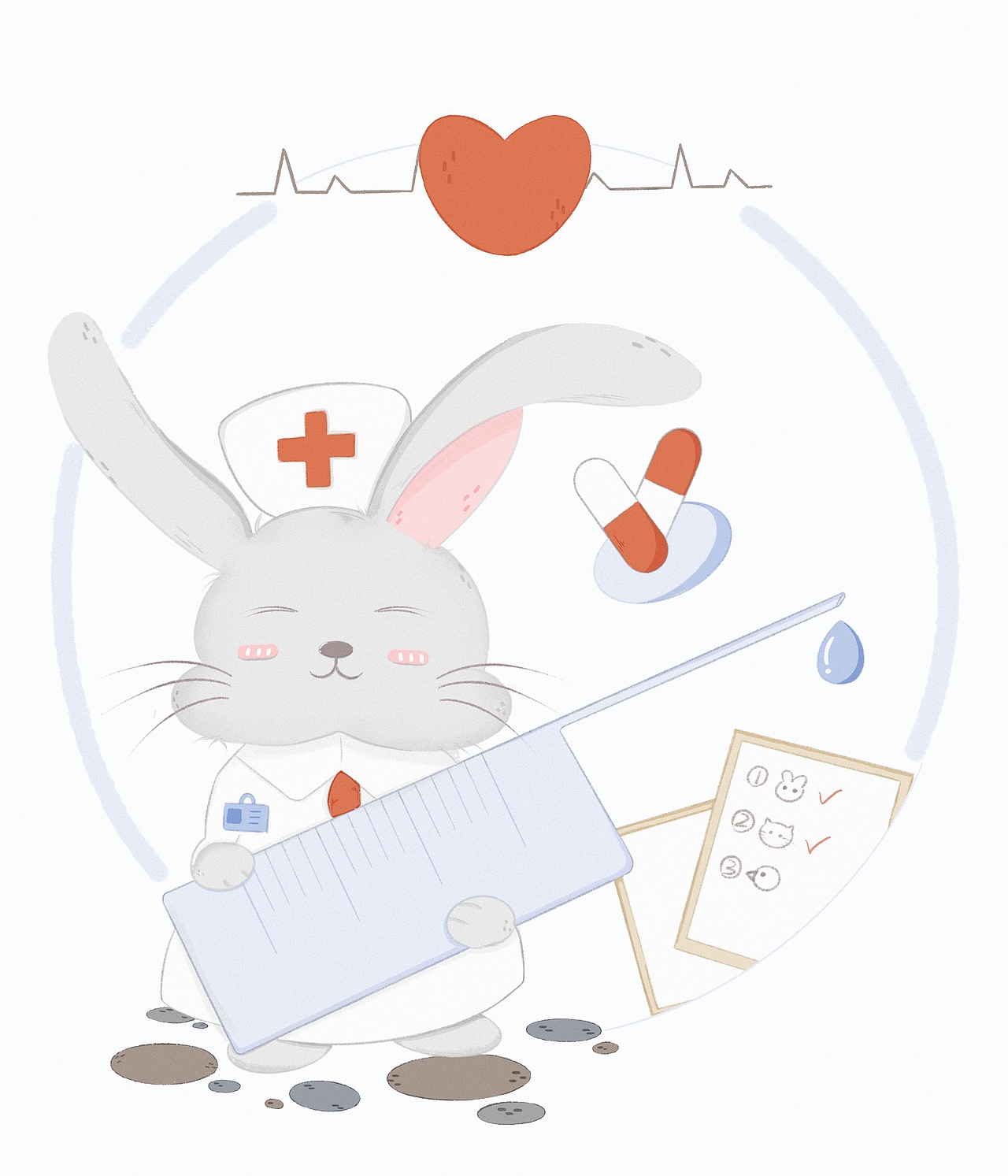 动物们的新工作（图ZMjkwNjA5MzU2） - 儿童插画 - 站酷设计师一滩豆浆粉原创素材 - 站酷ZCOOL