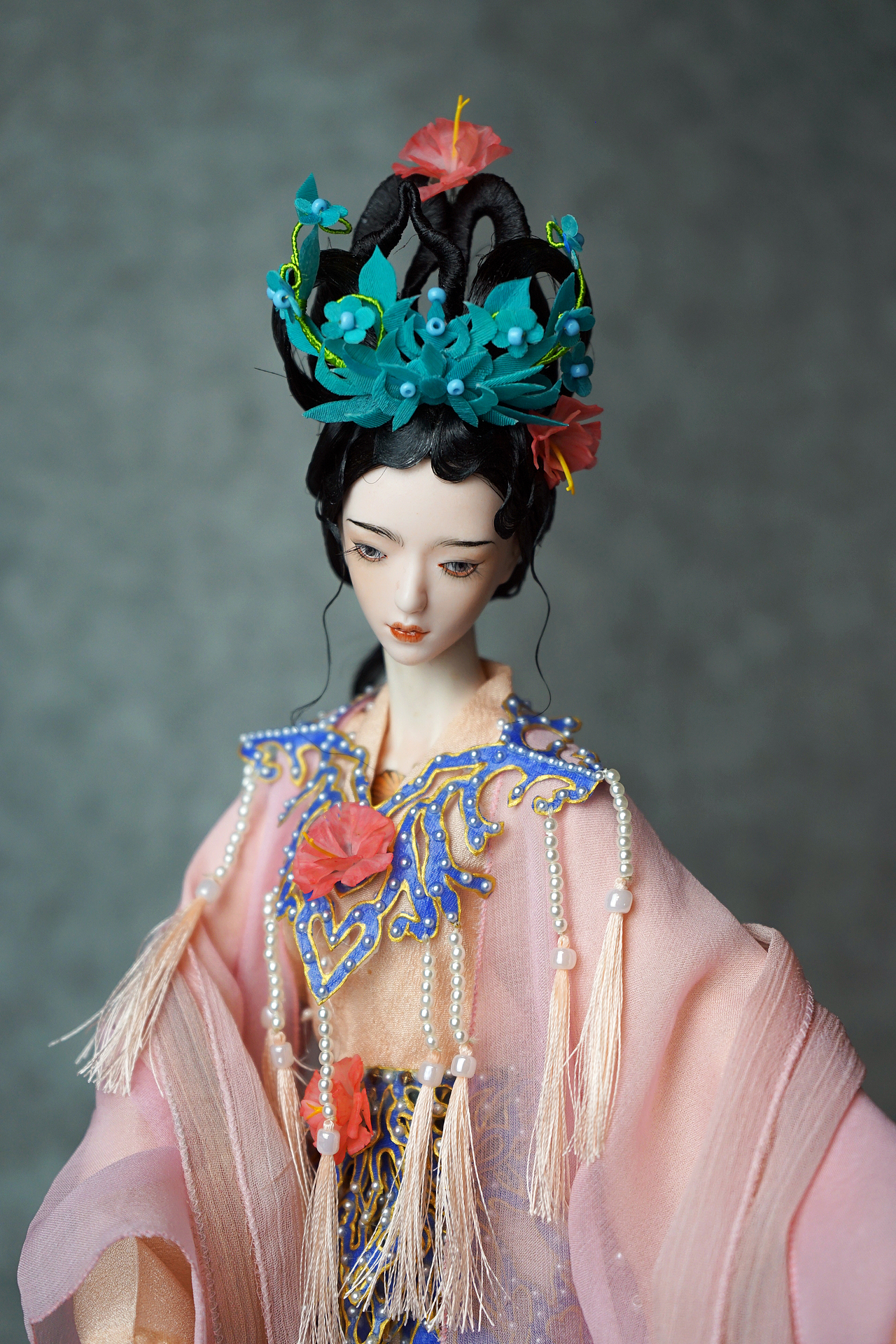 【陶瓷BJD】蜀葵花神 4厘米特体 护佑蜀地安然无恙