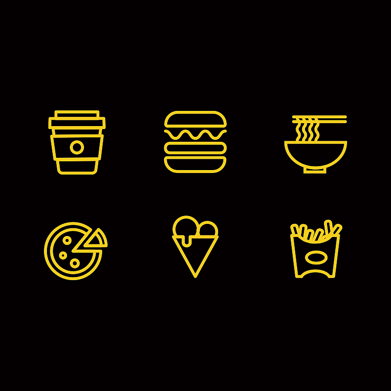 初学线标绘制图标（图ZMTI3NDgwODY0） - 图标 - 站酷设计师晚馤原创素材 - 站酷ZCOOL