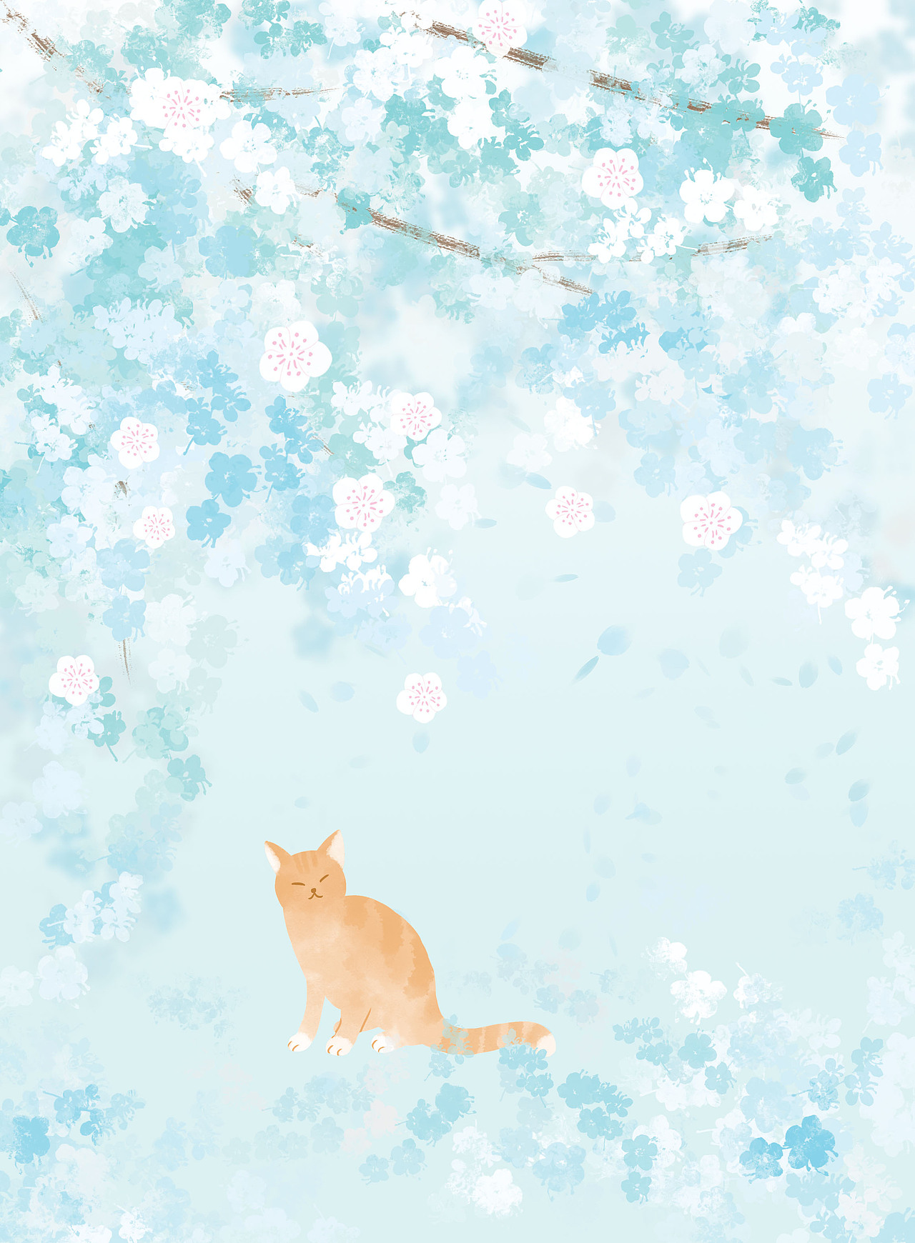 樱花猫（图ZMjQxNzM3MjQ0） - 创作习作 - 站酷设计师一颗傻豆子呀原创素材 - 站酷ZCOOL