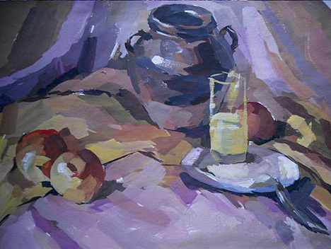 曾经高二2个月的暑假 开始接触水彩