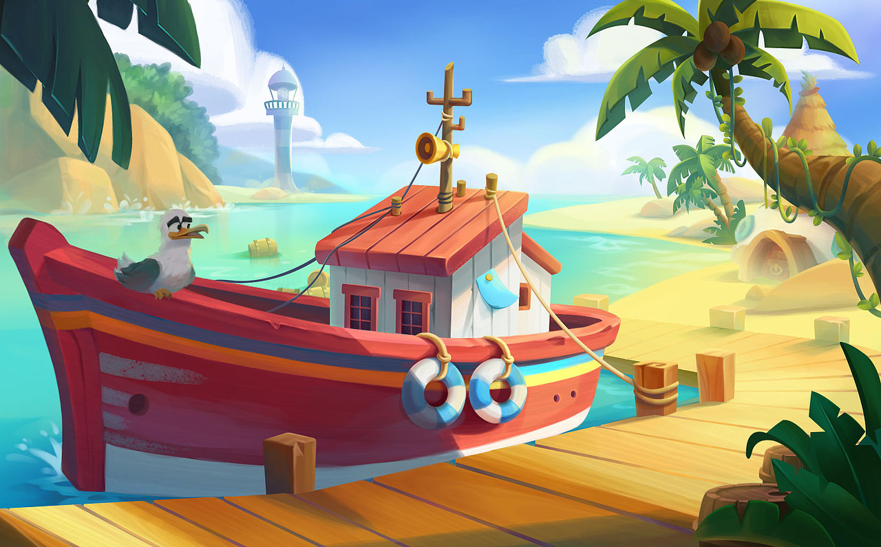 场景原画—《码头》