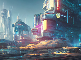 #AI創(chuàng)作實(shí)驗(yàn)室#科幻，未來，海邊