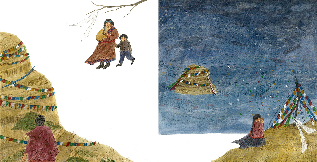 西藏旅人书绘画版（图ZMzIyMDM3Mjg4） - 绘本 - 站酷设计师沐目咩原创素材 - 站酷ZCOOL