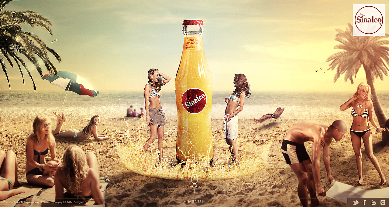 【饮料推广·互动广告】 × 张栋夫（图ZMTU1MjYwODg=） - 运营设计 - 站酷设计师张详情电商全案原创素材 - 站酷ZCOOL