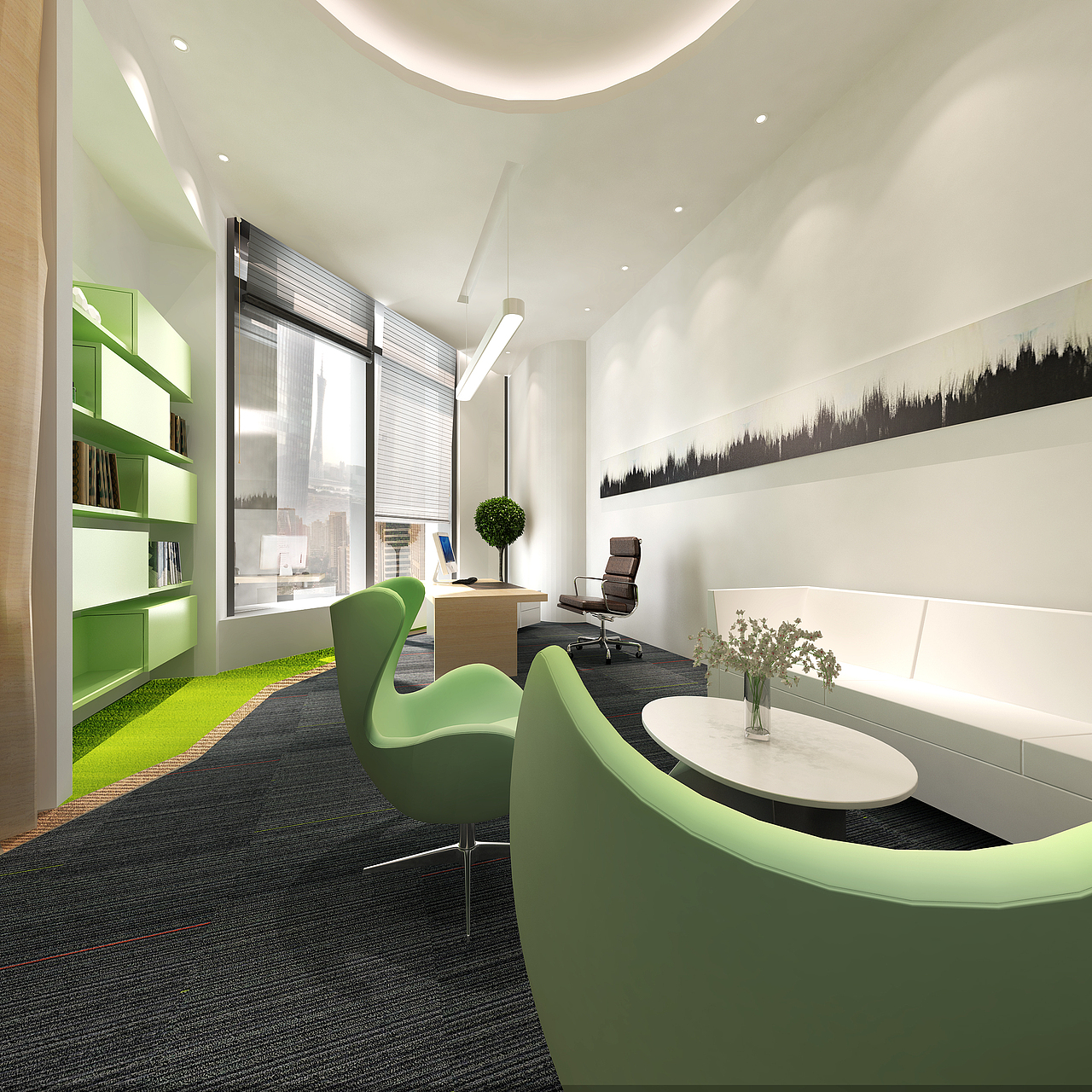 天骏传媒集团办公室概念方案