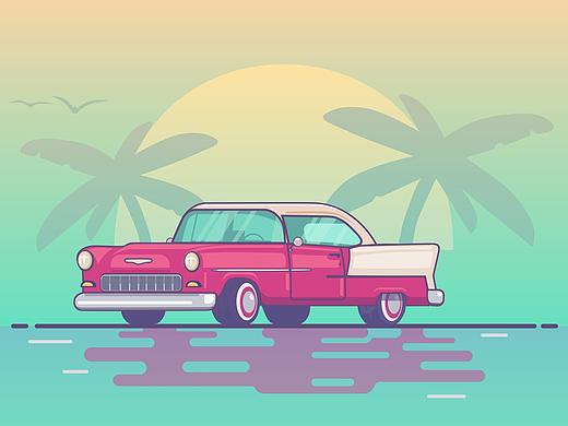 Retro car
