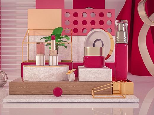 C4D 化妆品渲染