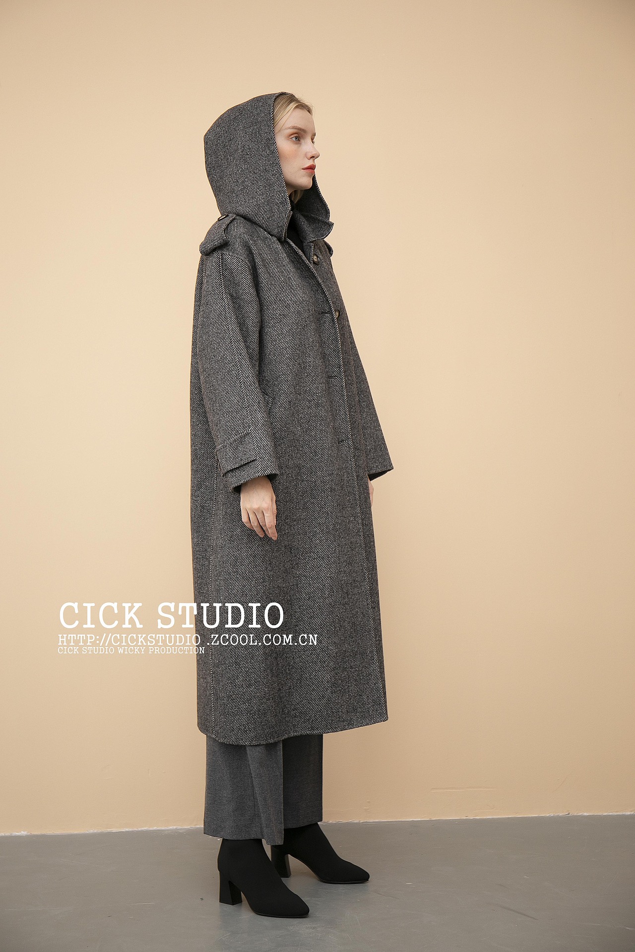 毛呢大衣冬装拍摄