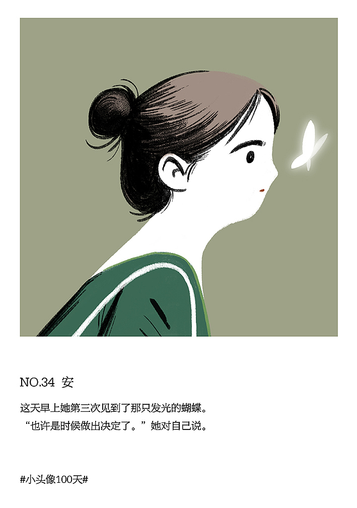 #小头像100天#NO.34-37（图ZMTEwMDAzOTU2） - 艺术插画 - 站酷设计师HeiBo小宝哥原创素材 - 站酷ZCOOL
