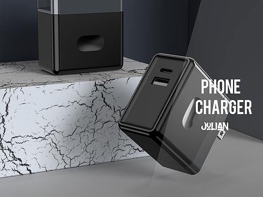 快充头建模渲染