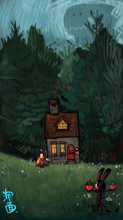 元素装饰风格插画