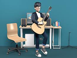 C4D人物IP角色建模