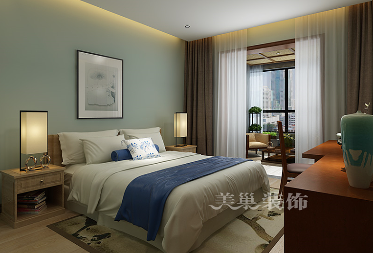 郑州北龙湖240平大平层装修 新中式风格 四室两厅（图ZMTI5MjMwOTIw） - 家装设计 - 站酷设计师美巢装饰世男原创素材 - 站酷ZCOOL