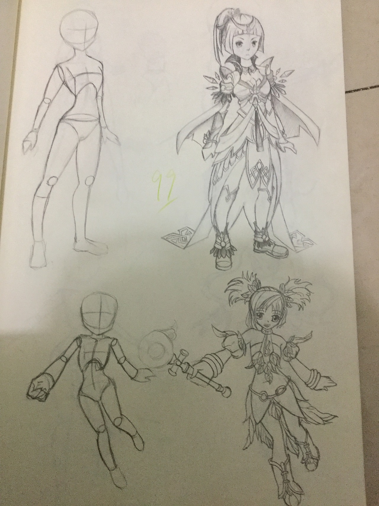 一些临摹or原创的手绘练习作品