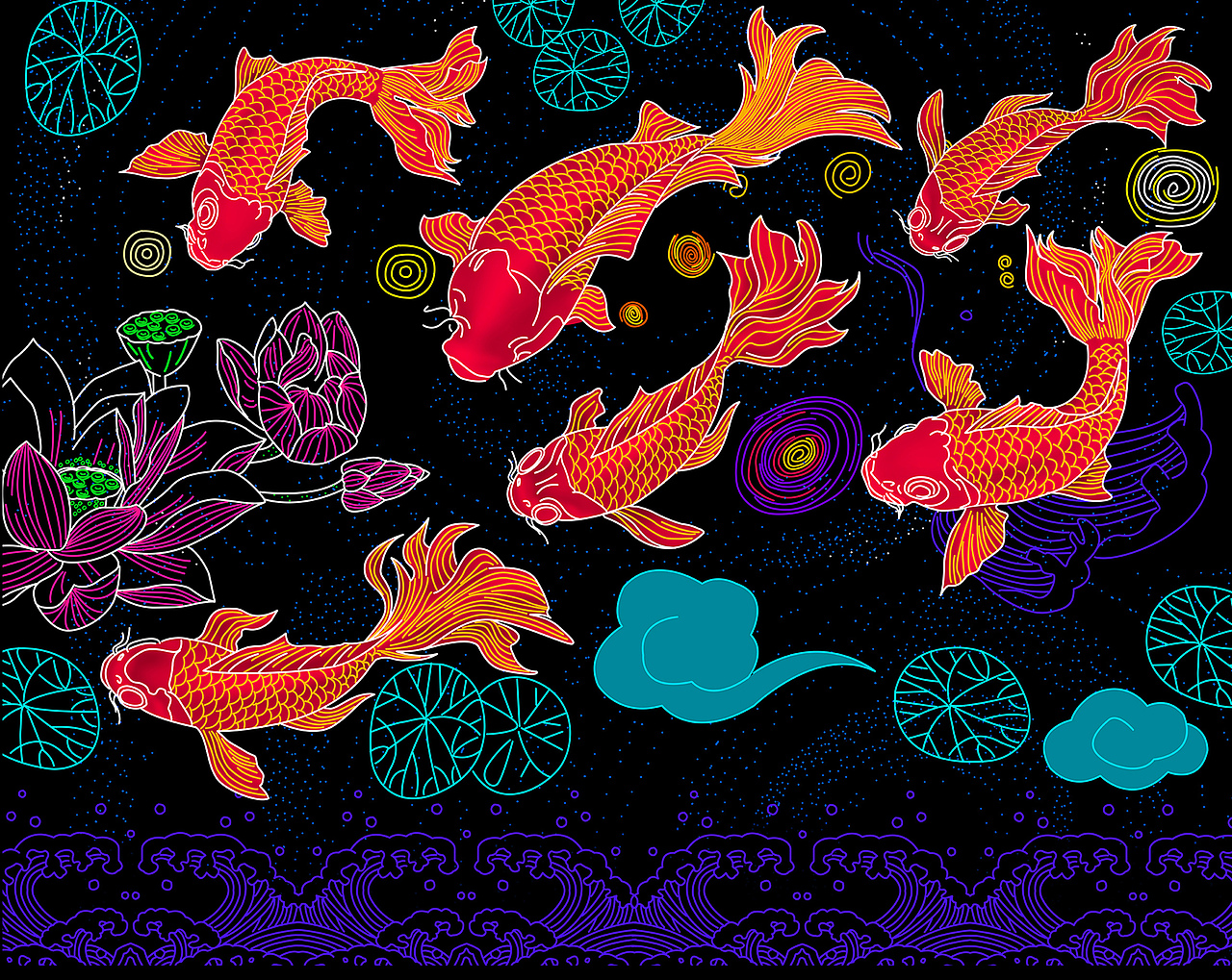 灯饰画设计（图ZMjA2NzI2NzQ0） - 图案 - 站酷设计师信田光原创素材 - 站酷ZCOOL