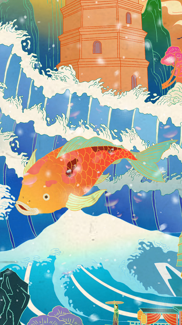 吴川八景（下）（图ZMTcxNjk3ODI4） - 商业插画 - 站酷设计师Nico插画V原创素材 - 站酷ZCOOL