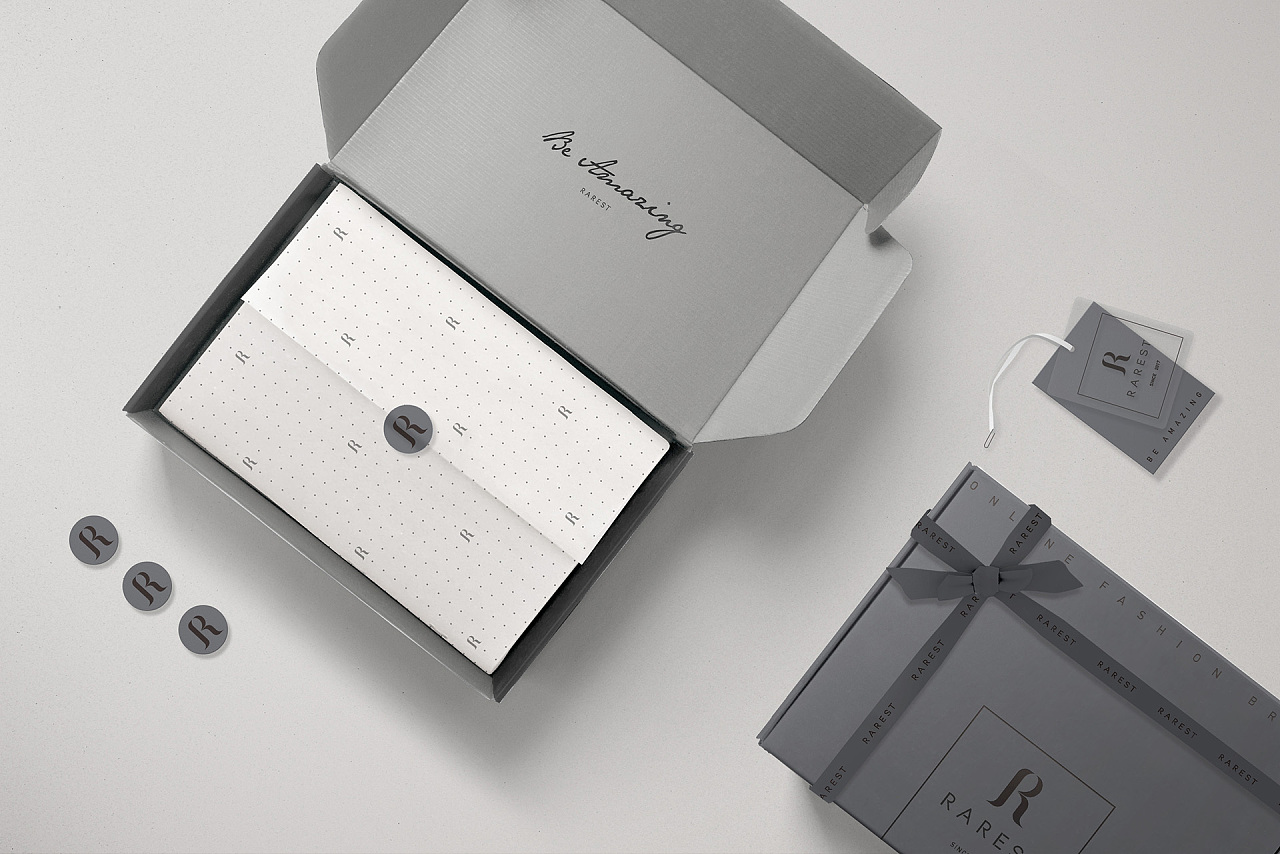 rarest女装电商包装