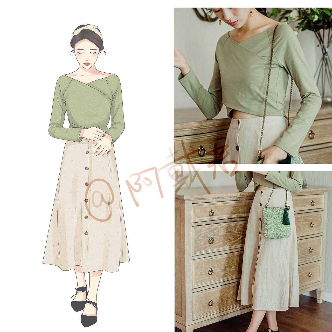 手绘衣服（图ZMTE2MDE0Mzg4） - 艺术插画 - 站酷设计师阿戴君原创素材 - 站酷ZCOOL