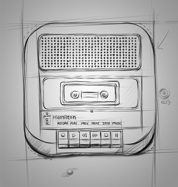 高写实复读机UI打造