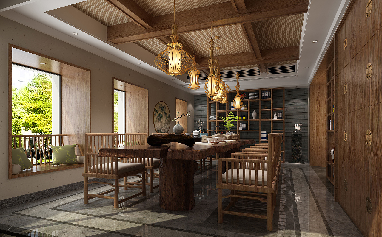 中式餐厅设计—大观园|空间|室内设计|Tanen - 原创作品 - 站酷 (ZCOOL)