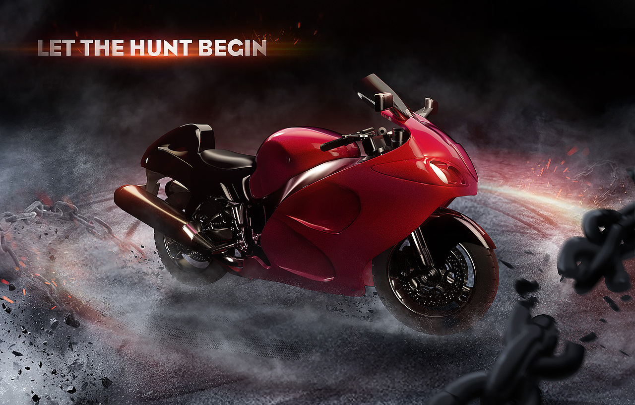 一个摩托车建模练习（图ZNTg4Mjg5NDg=） - 机械/交通 - 站酷设计师Latte12原创素材 - 站酷ZCOOL