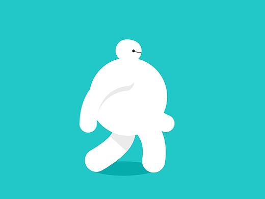 大白走路动效（个人主页-ZNDQ1MDY1NTY=） - 其他 - 站酷设计师柱柱的成长印记原创素材 - 站酷ZCOOL