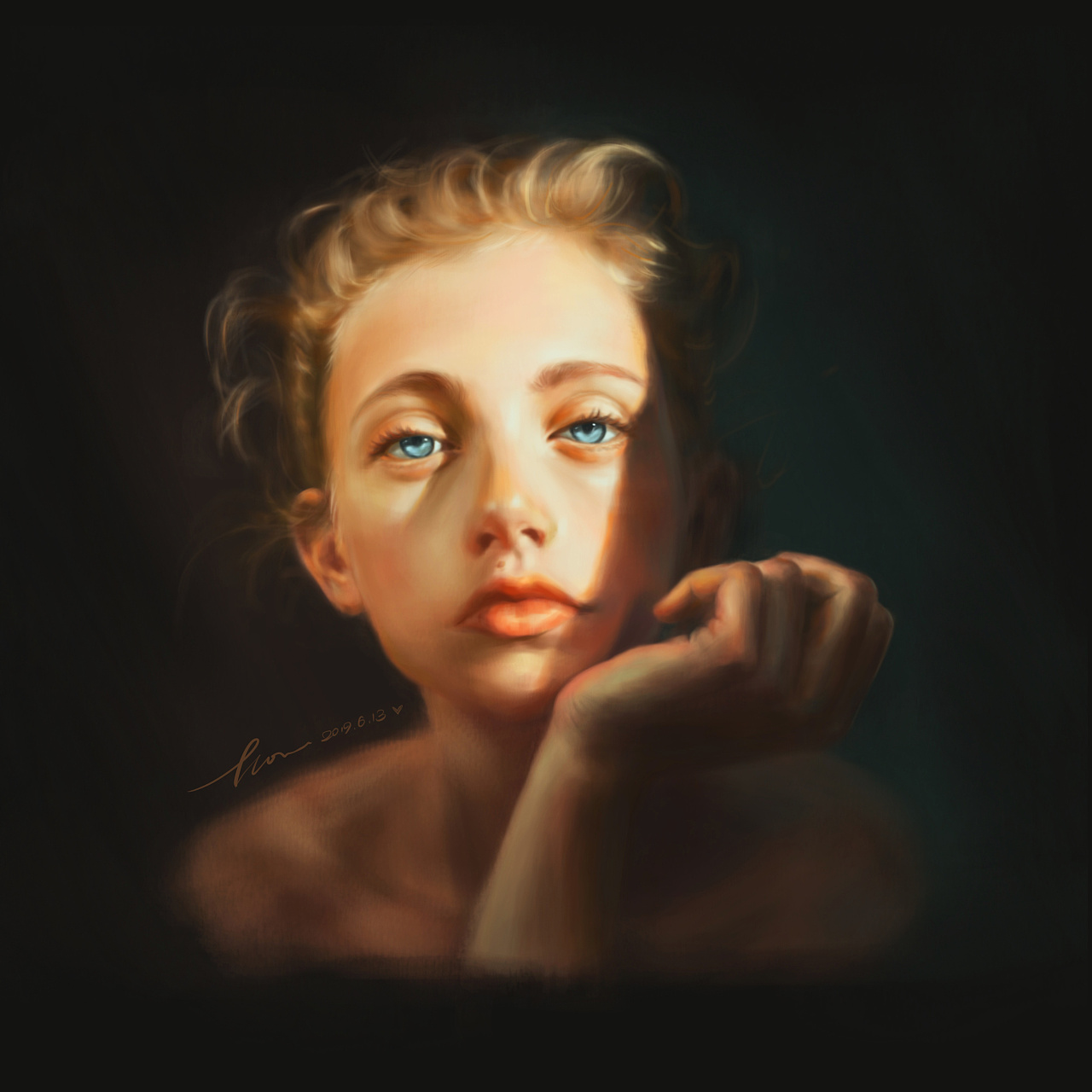 厚涂色彩人像 - 原创作品 - 站酷(zcool)