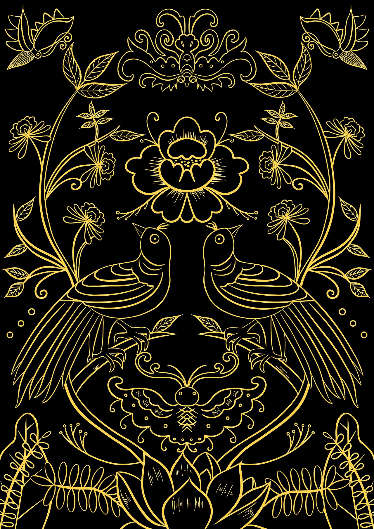 民间艺术创作-苗绘（图ZMjAwNDc1NzQ0） - 创作习作 - 站酷设计师行走的竿儿原创素材 - 站酷ZCOOL