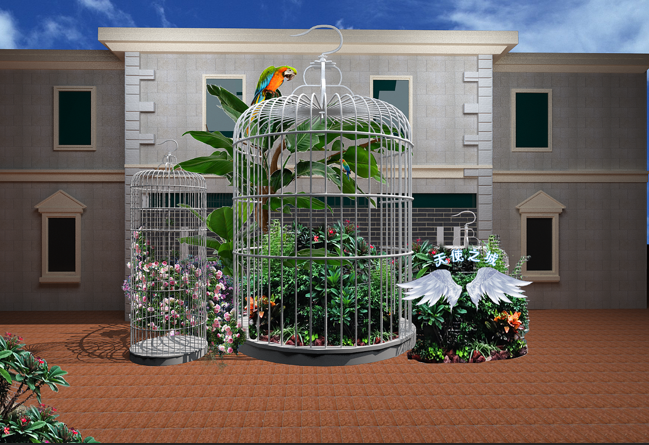 景观鸟笼子