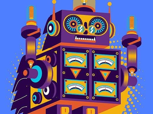 机器人（个人主页-ZNDk3OTI0NDg=） - 商业插画 - 站酷设计师小曹555原创素材 - 站酷ZCOOL