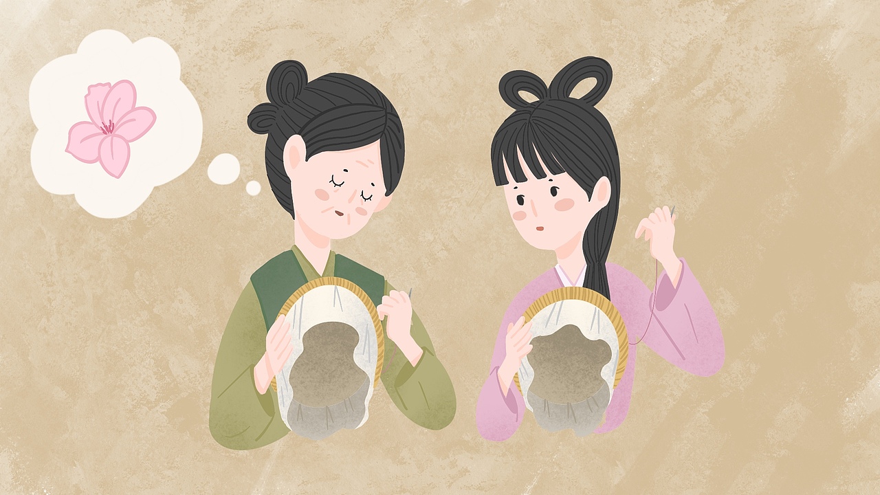 刺绣（图ZMjQzNTQ4Nzgw） - 儿童插画 - 站酷设计师freckledgirl怡仔原创素材 - 站酷ZCOOL