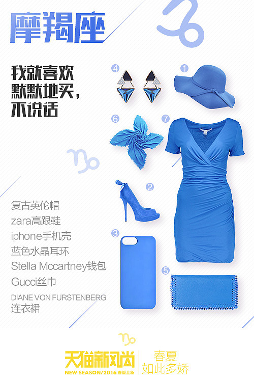 【最后的需求】#天猫新风尚#12星座春夏单品宣传海报（微博微信配图已上线）（图ZNDU5NjEzNjA=） - 海报 - 站酷设计师蓝樱X原创素材 - 站酷ZCOOL