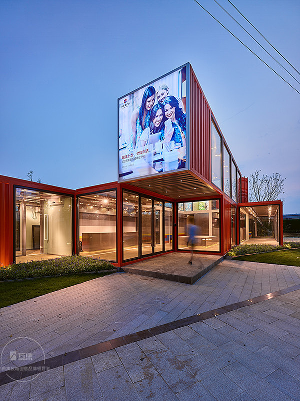 中航樾广场集装箱售楼部（图ZMTg3MjA0MjY4） - 建筑设计 - 站酷设计师huji88888原创素材 - 站酷ZCOOL