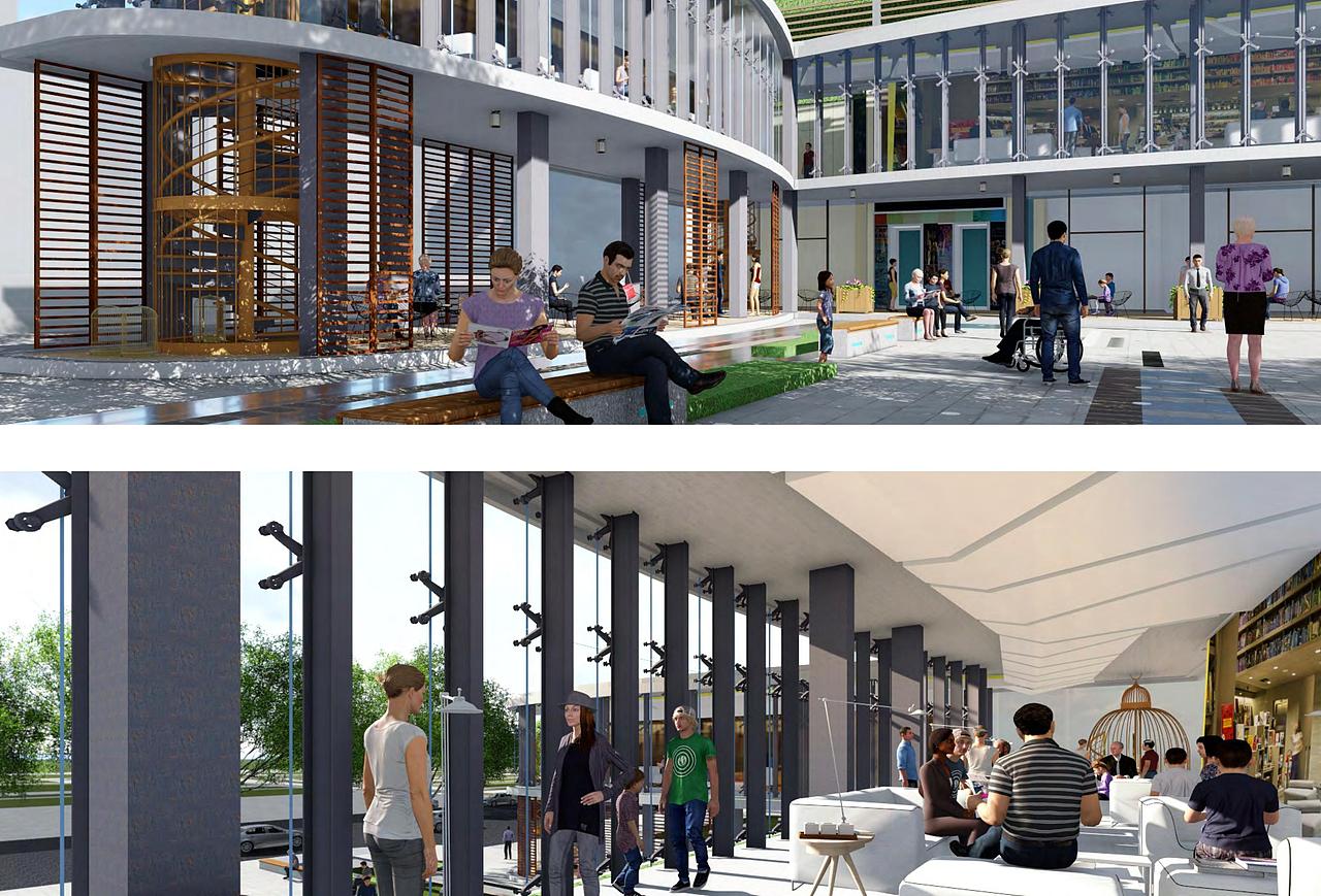 广州番禺大北路禺山商业中心建筑和广场环境改造设计