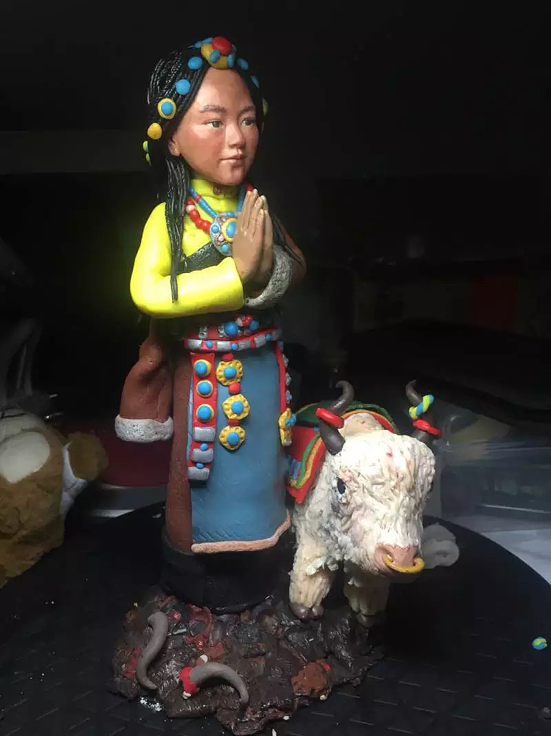 软陶雕塑《藏民》（图ZNzA5NTk2Njg=） - 其他手工艺 - 站酷设计师小艺姐姐原创素材 - 站酷ZCOOL
