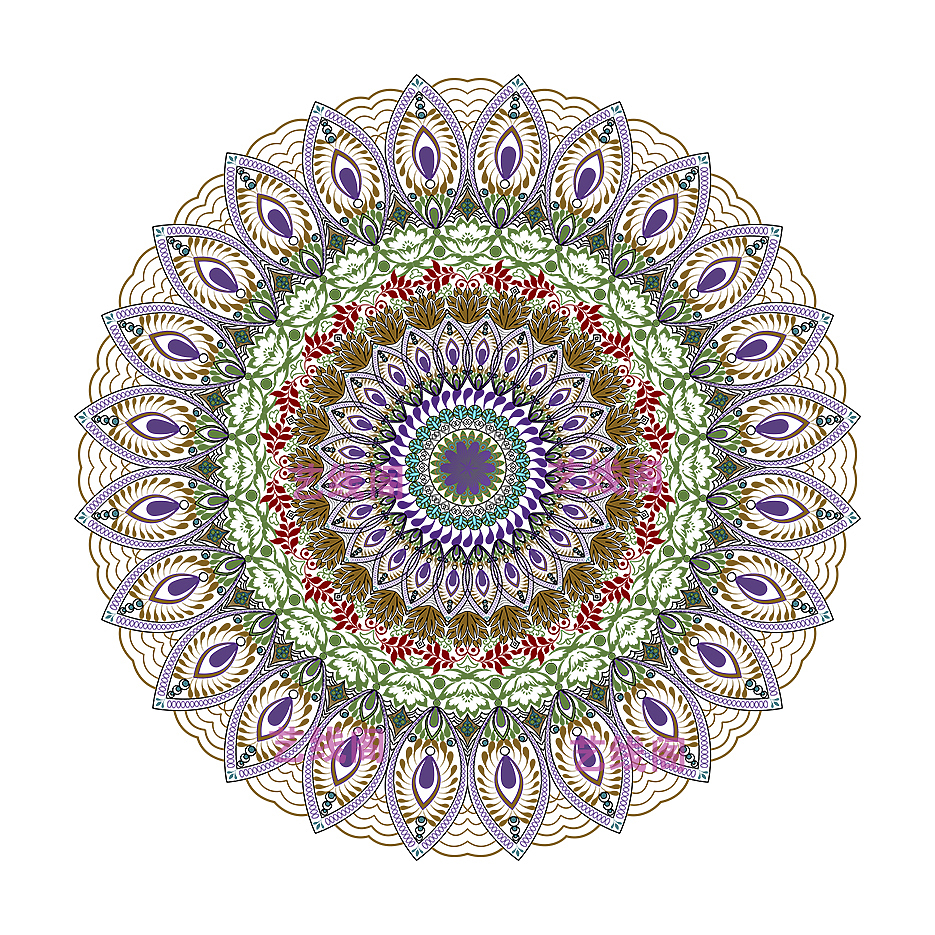 曼陀罗（图ZMTk3OTc0ODk2） - 商业插画 - 站酷设计师艺线阁阁主原创素材 - 站酷ZCOOL