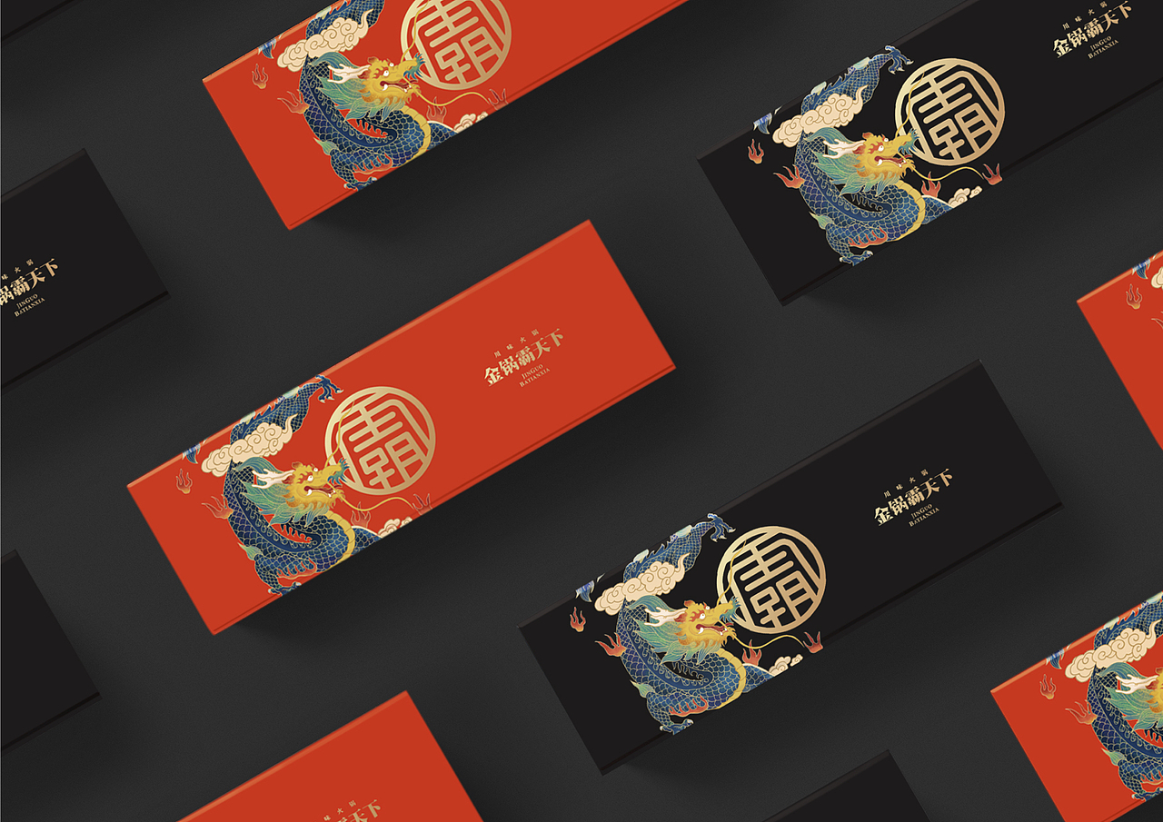 火锅品牌形象-金锅霸天下火锅店品牌形象设计