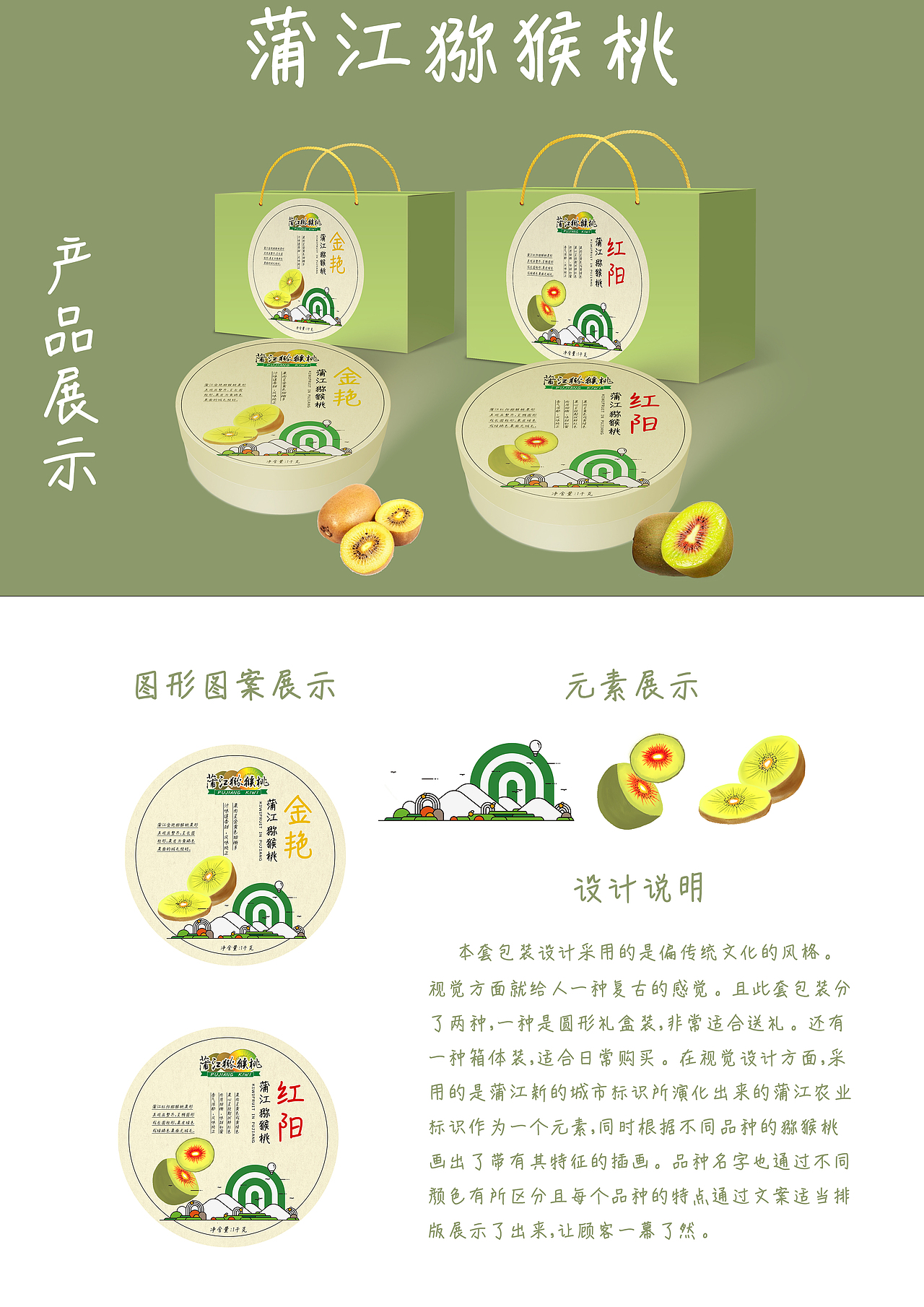 蒲江猕猴桃包装设计（图ZMjE0NDkwODMy） - 其他 - 站酷设计师睡不醒啊啊原创素材 - 站酷ZCOOL
