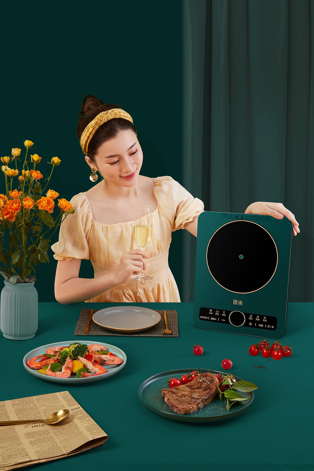 【质米电磁炉】产品拍摄——蜜蜂影力制作（图ZMjI1MTQzNTky） - 产品摄影 - 站酷设计师蜜蜂影力原创素材 - 站酷ZCOOL