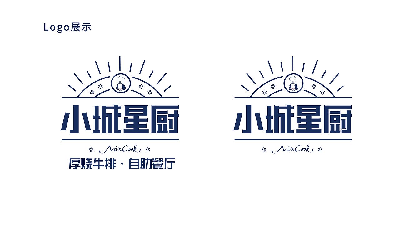 牛排自助西餐厅VI设计-小城星厨