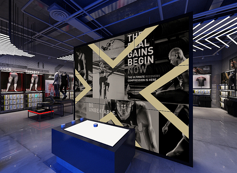 2XU概念店（图ZMTE4MDc3ODAw） - 展陈设计 - 站酷设计师kiddkong1986原创素材 - 站酷ZCOOL