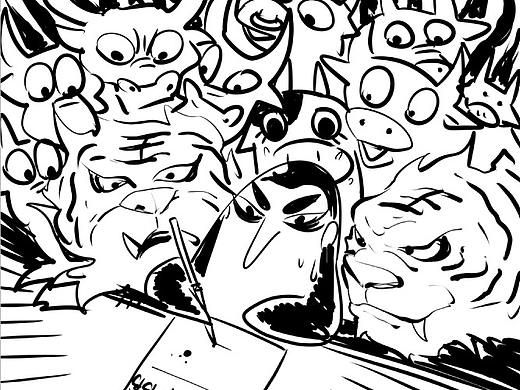 看圖猜成語（個(gè)人主頁-ZNDI3MTI4MDA=） - 新銳潮流插畫 - 站酷設(shè)計(jì)師海帶豆丁原創(chuàng)素材 - 站酷ZCOOL