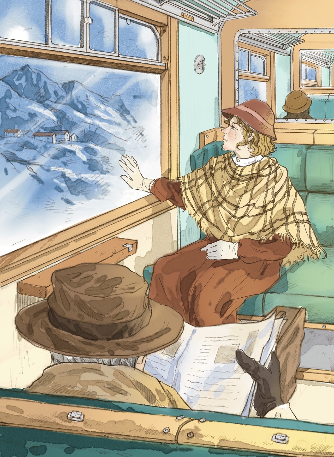 水彩|科学家|插画—居里夫人