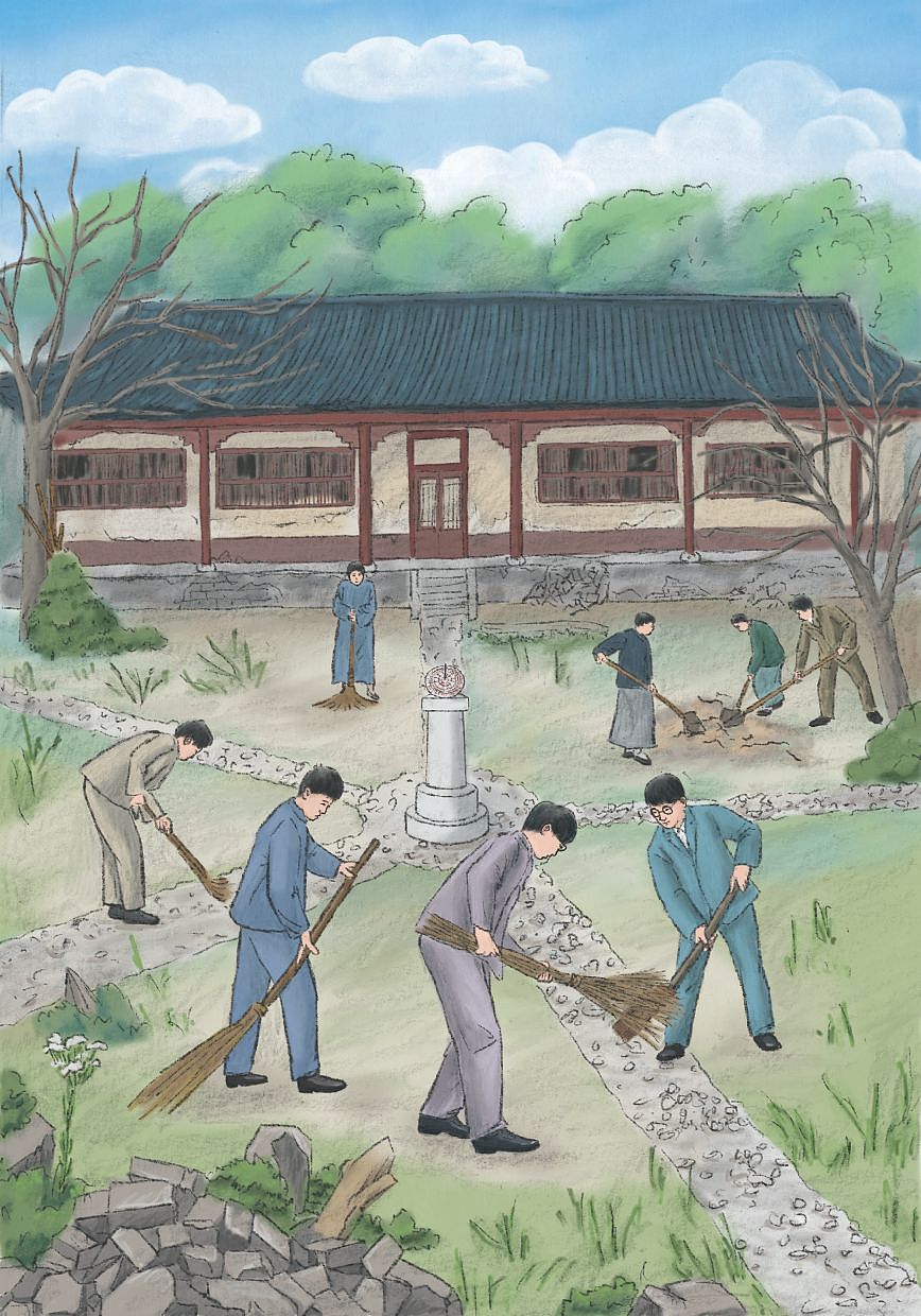 中国科学家李四光的故事插画节选（图ZMzQ1NTAyMTYw） - 儿童插画 - 站酷设计师Dino君插画原创素材 - 站酷ZCOOL