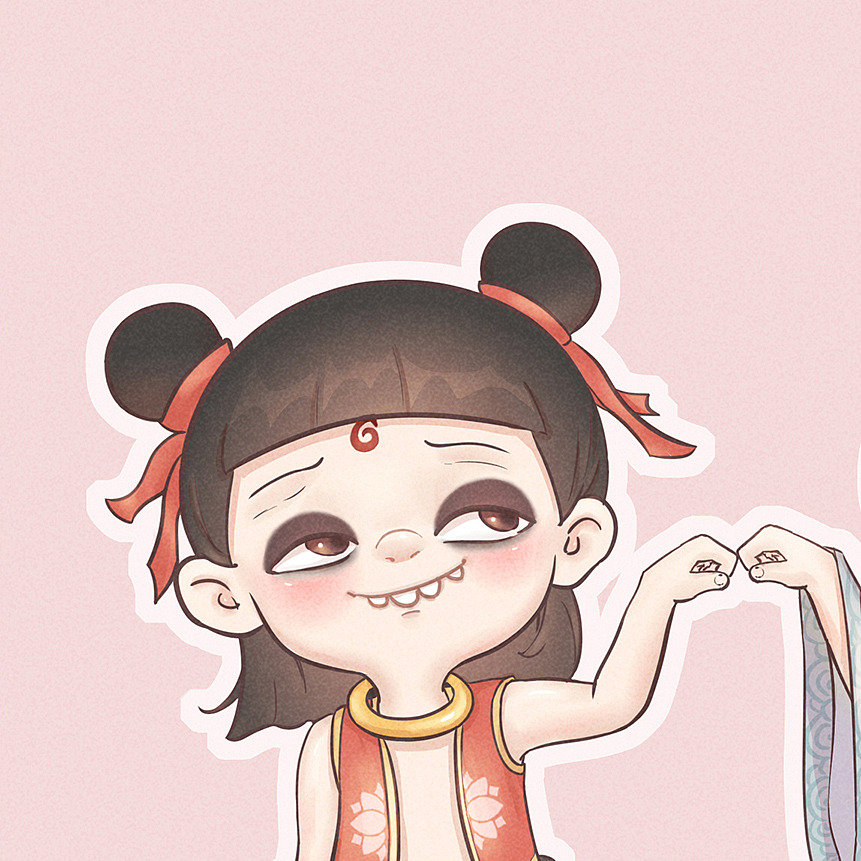 哪吒之魔童降世——藕饼（图ZMTcwNzg5OTQ0） - 创作习作 - 站酷设计师草头芸原创素材 - 站酷ZCOOL