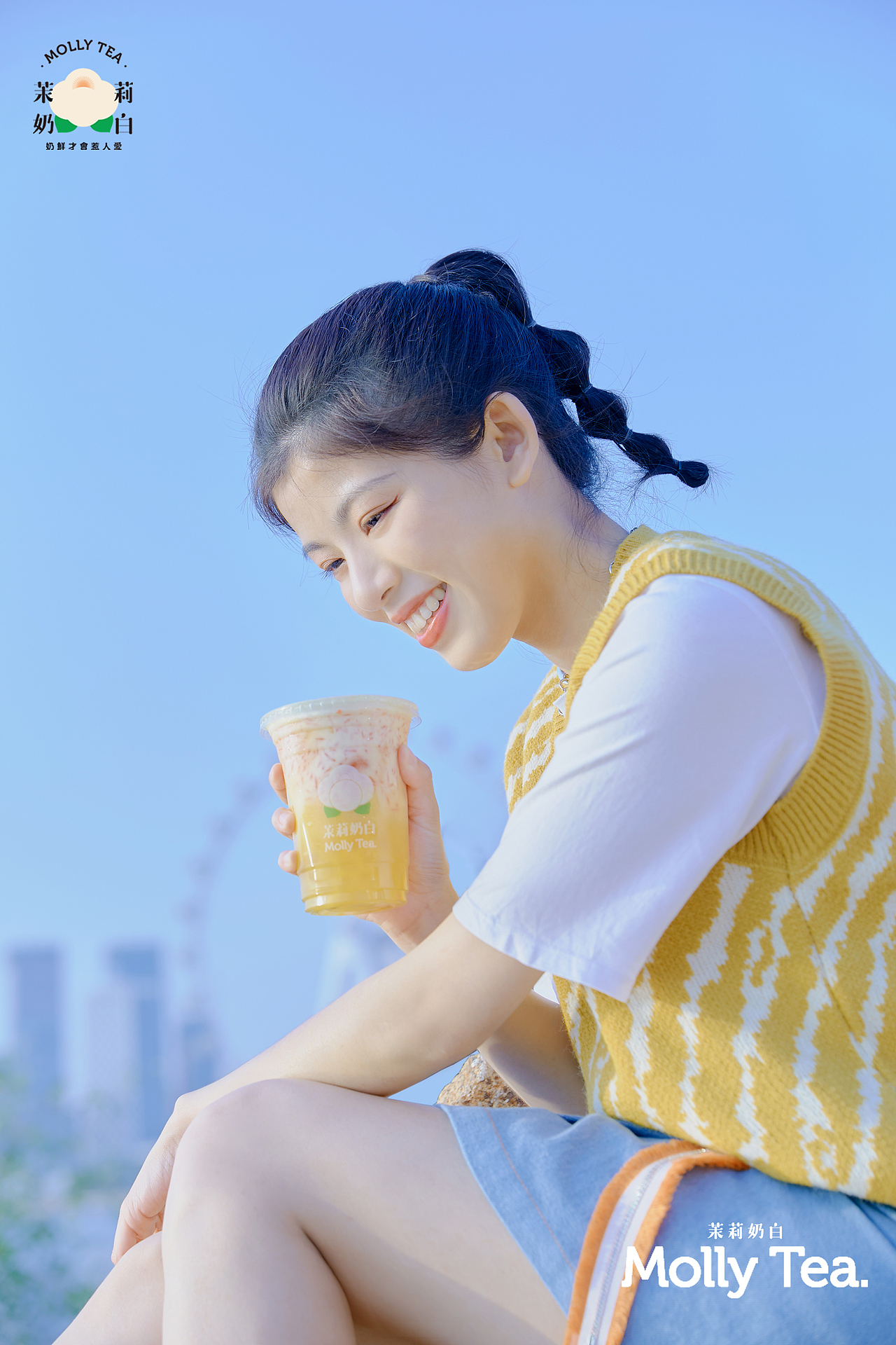 茉莉奶白茶饮拍摄