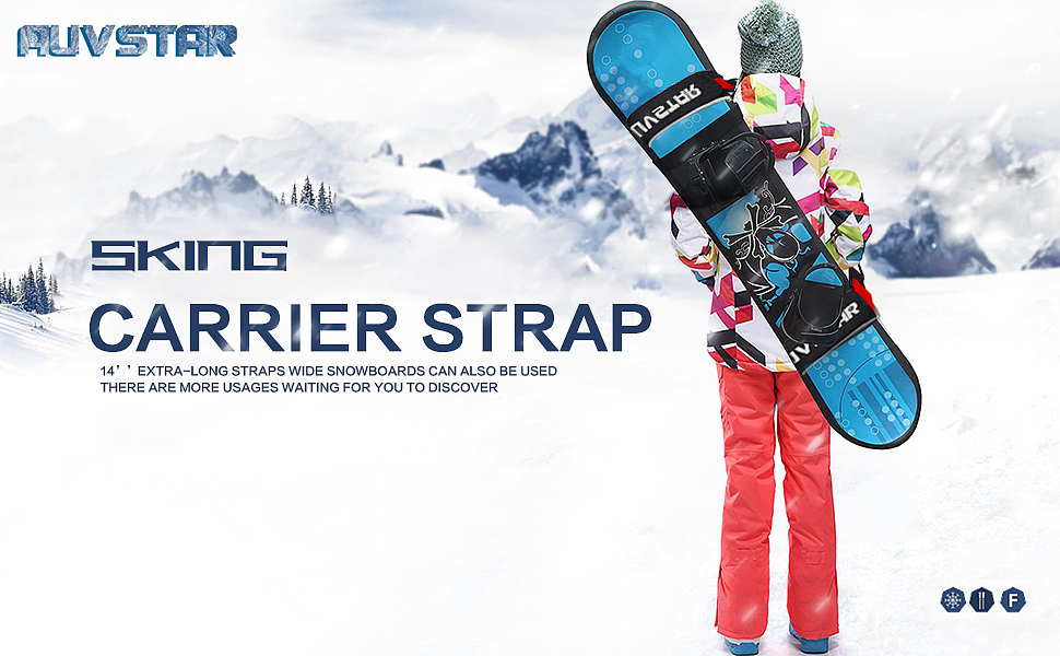 亚马逊滑雪板肩带主图 A+