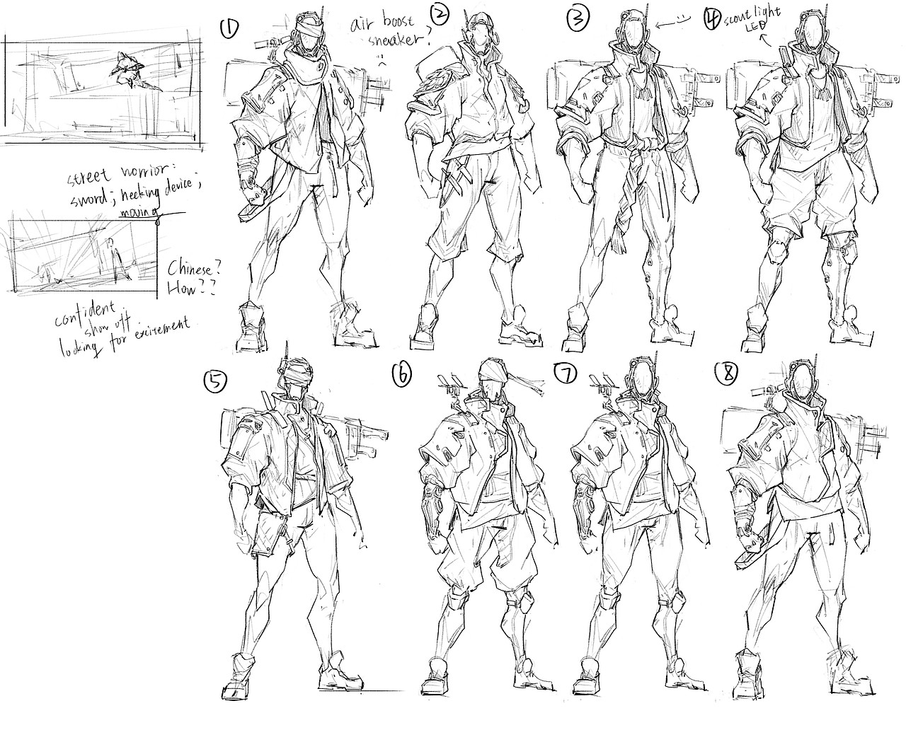 赛博朋克武士设定