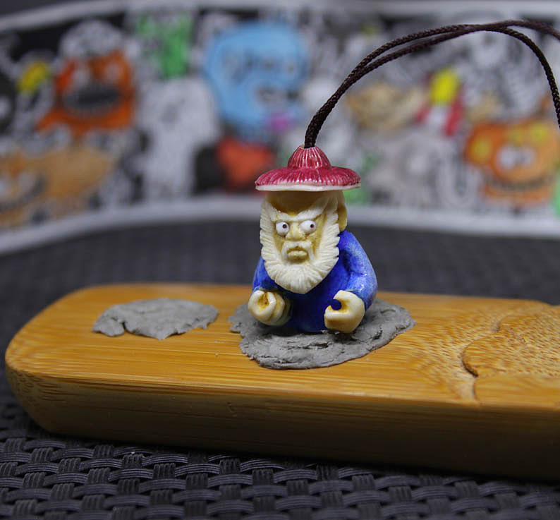 鹿角根付作品 豹子头全都要